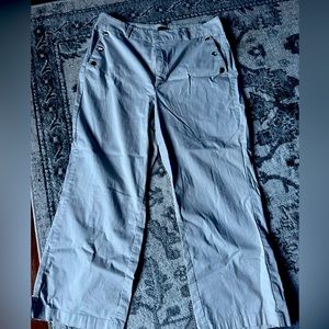 Ann Taylor Factory Khakis with Gold Button Pocket Size 12